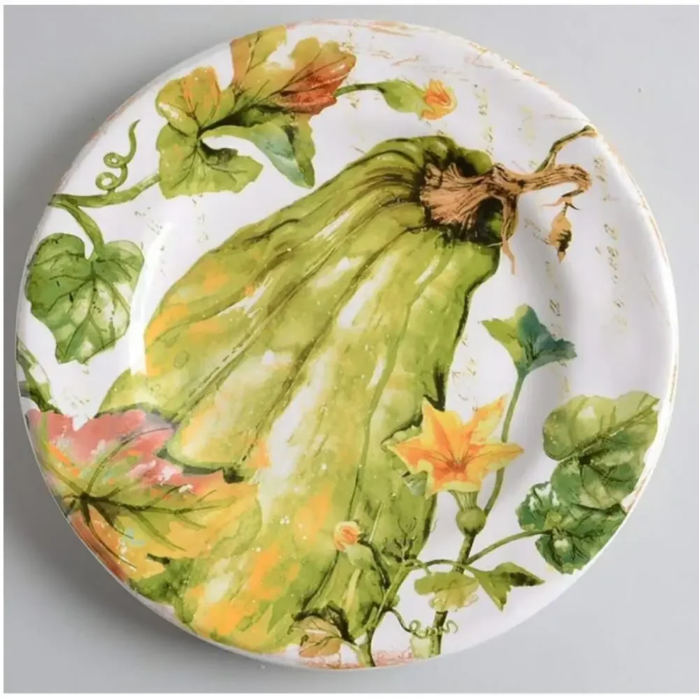 Pier 1 Pumpkin Patch Asst Fall Salad Plates 8.75